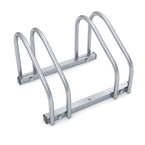 Portabicicletta Per 2 Bici Rastrelliera Per Biciclette Parcheggio Biciclette In Acciao Cromato_3656